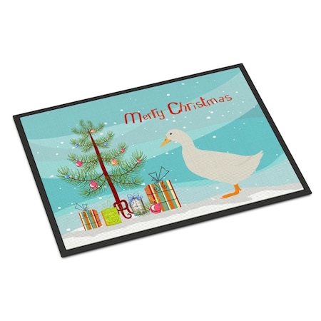 Carolines Treasures American Pekin Duck Christmas Indoor or Outdoor Mat, 24 x 36 in. BB9227JMAT